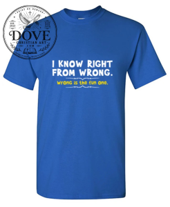 I Know What's Right. I Just Prefer What's Fun T-SHIRT