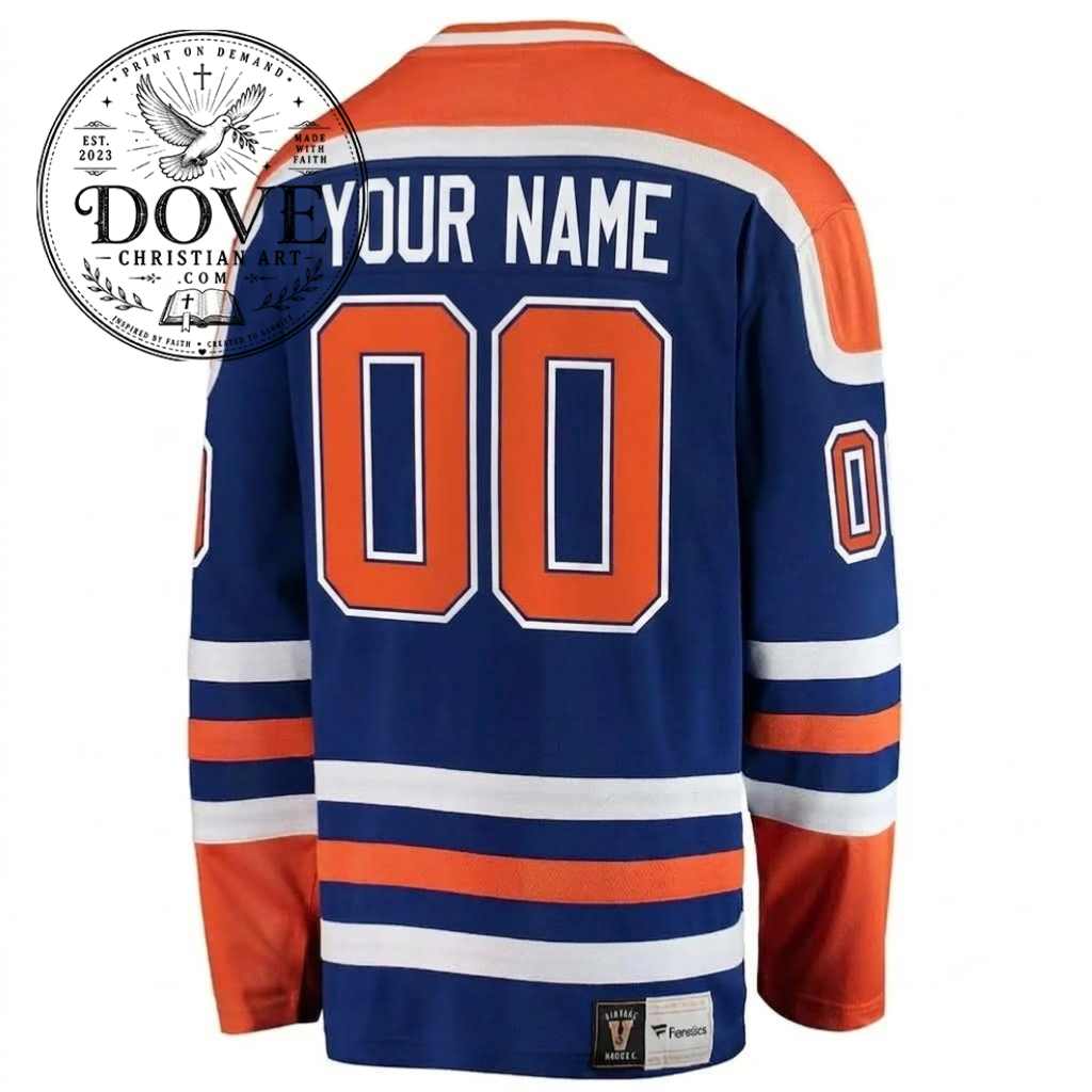 Wayne Gretzky Edmonton Oilers hockey jersey frame