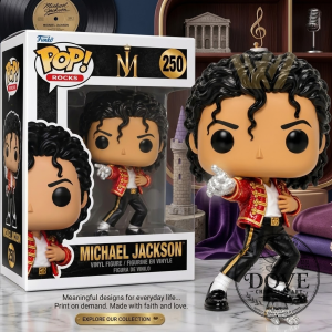 Michael Jackson Red Jacket Stage Outfit Vinyl Figure