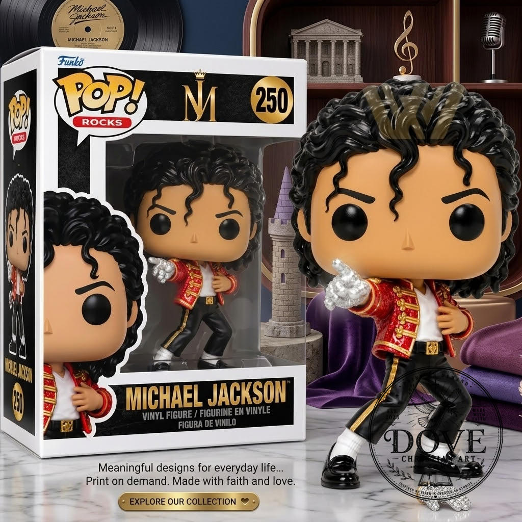 Michael Jackson Red Jacket Stage Outfit Vinyl Figure